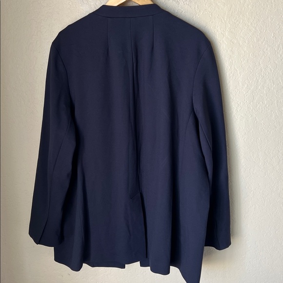 SPANX navy blue perfect collarless blazer - Picture 9 of 12